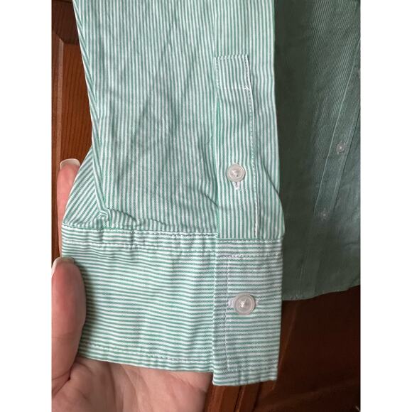 NWT Everlane Women's The Cotton Oversized Button Down Shirt Long Sleeve Mint 4 - Picture 3 of 11